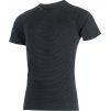 Pánské merino triko LASTING Quido černé (Velikost L)