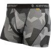 Pánské termo boxerky SENSOR Merino impress šedá (Velikost S, Barva černá)
