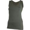 Dámské merino tílko LASTING Bara khaki (Velikost XL)