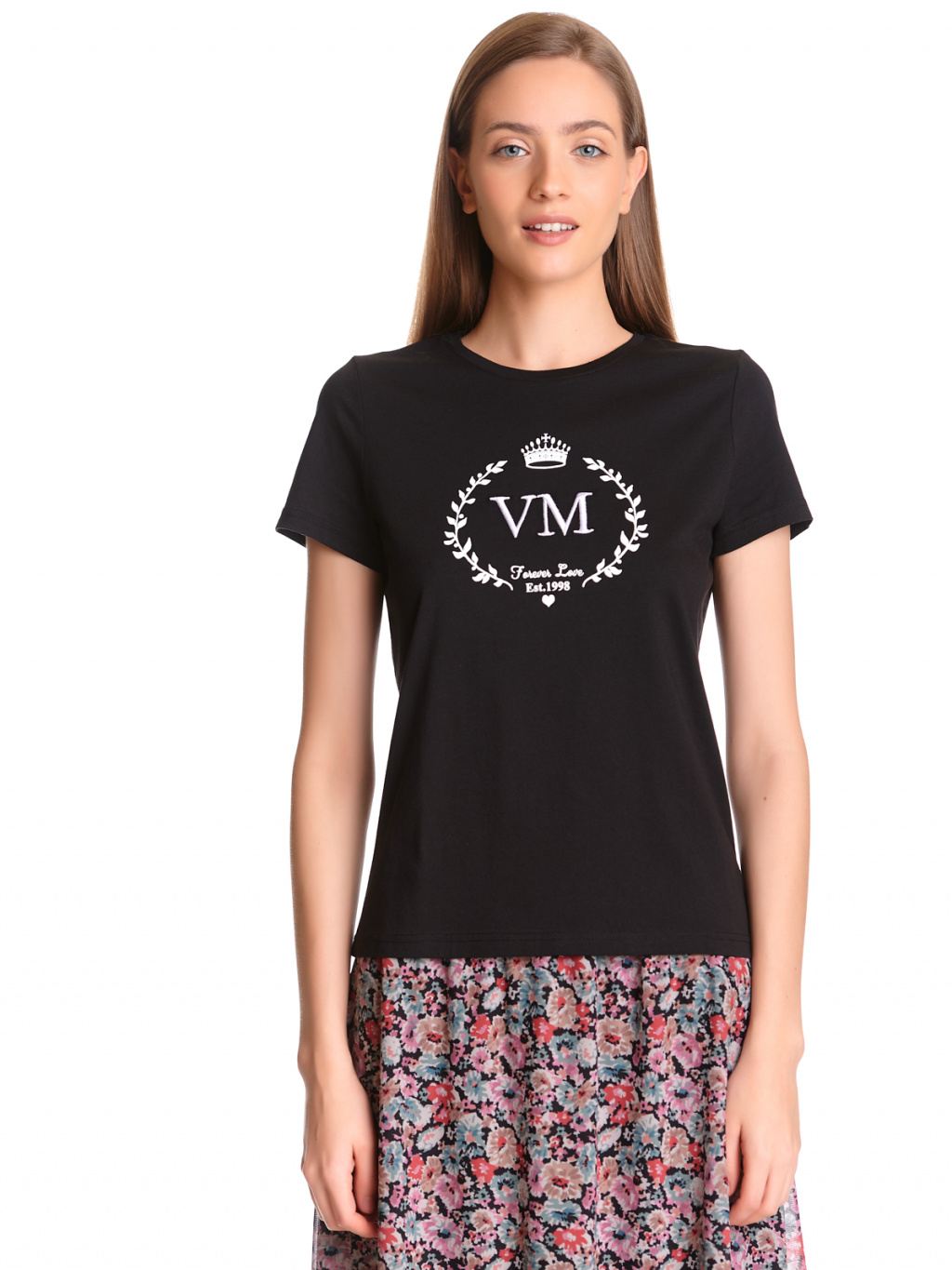 Sweet Logo – černé tričko s logem Vive Maria - postava