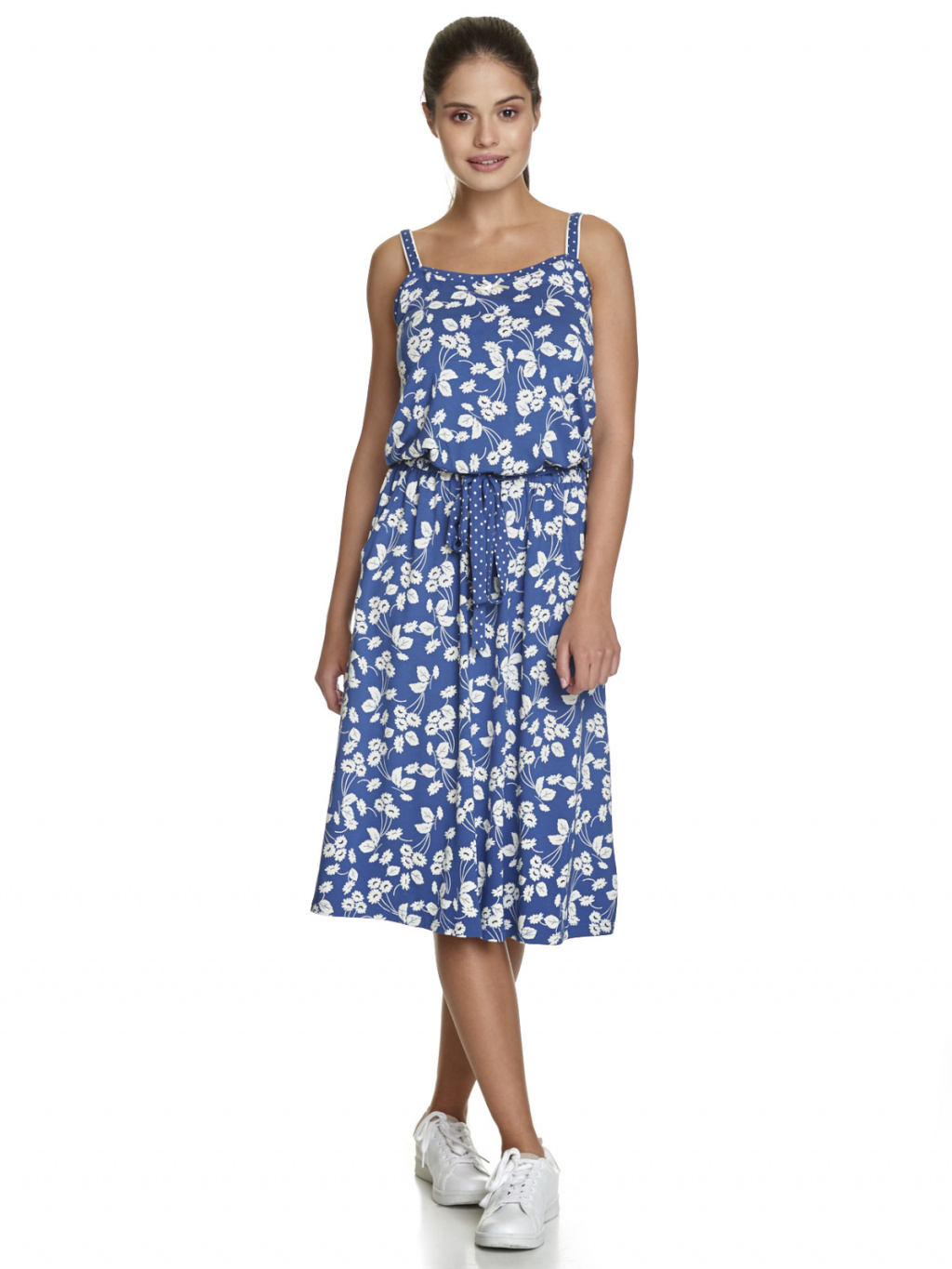 Letní šaty na ramínka modrobílé s kapsami Vive Maria - Berlin Boutique