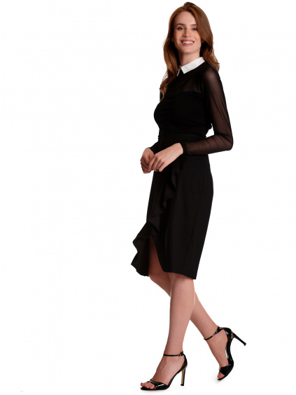 Colette Midi - černá pouzdrová sukně Vive Maria