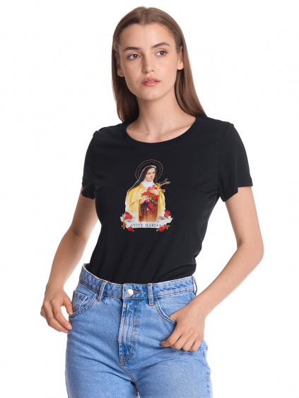 Vive Maria Holy Therese Damen T Shirt schwarz 45958 5