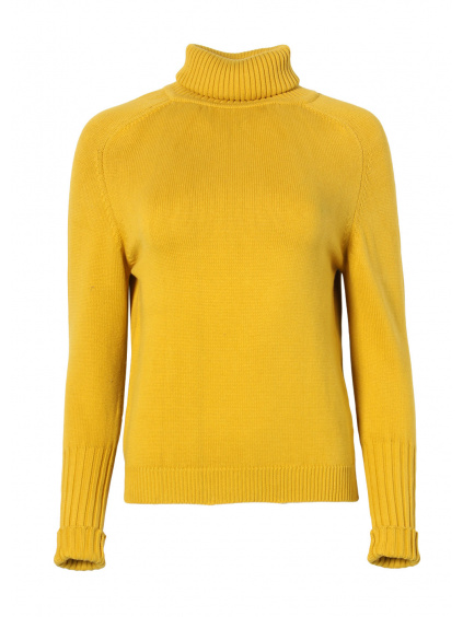 Retro - žlutý pletený svetr z bio bavlny Circus
