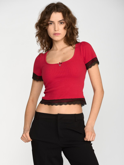 Vive Maria Sweet Cropped Shirt Damen T Shirt rot 46670