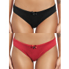 My Temptation - černé/červené krajkové kalhotky Viv - zepředue Maria