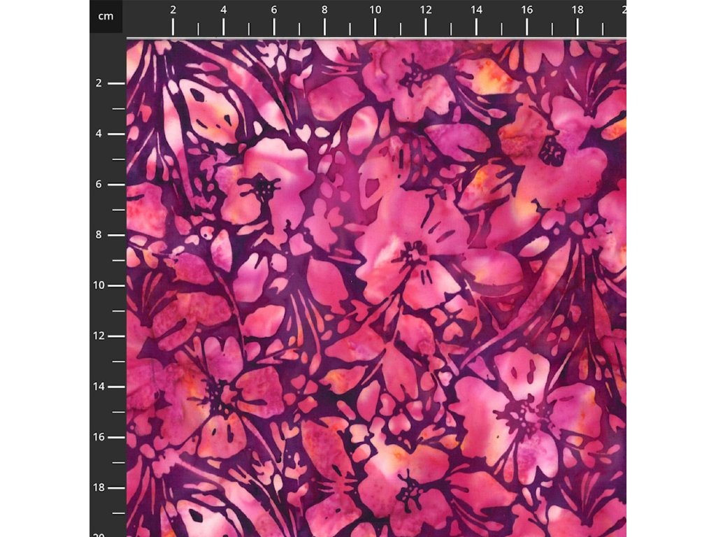 Hoffman 3381-502 bali batika vícebarevná bavlněná látka