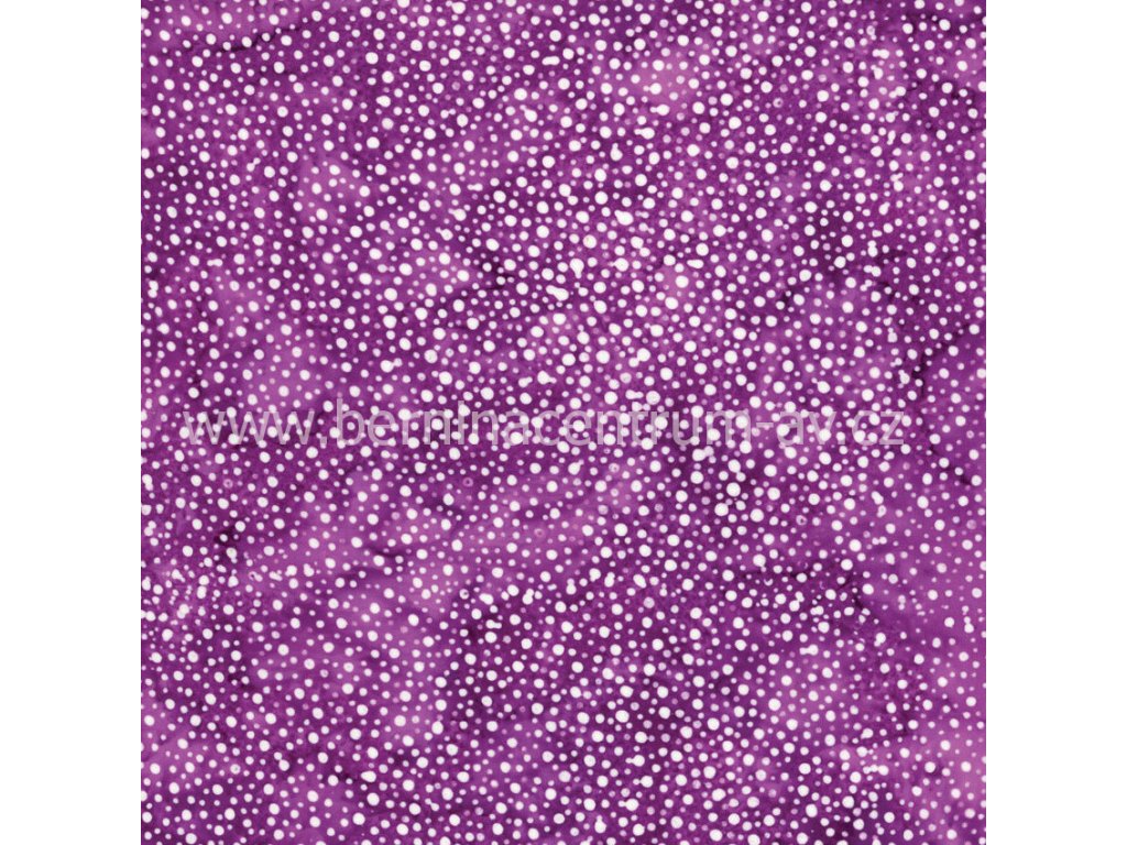 Hoffman 3019-082 bali batika puntík fialová bavlněná látka patchwork