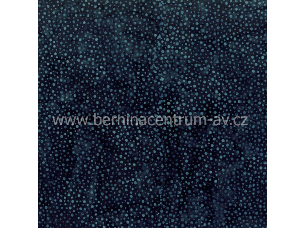 Hoffman 3019-117 bali batika puntík modrá bavlněná látka patchwork