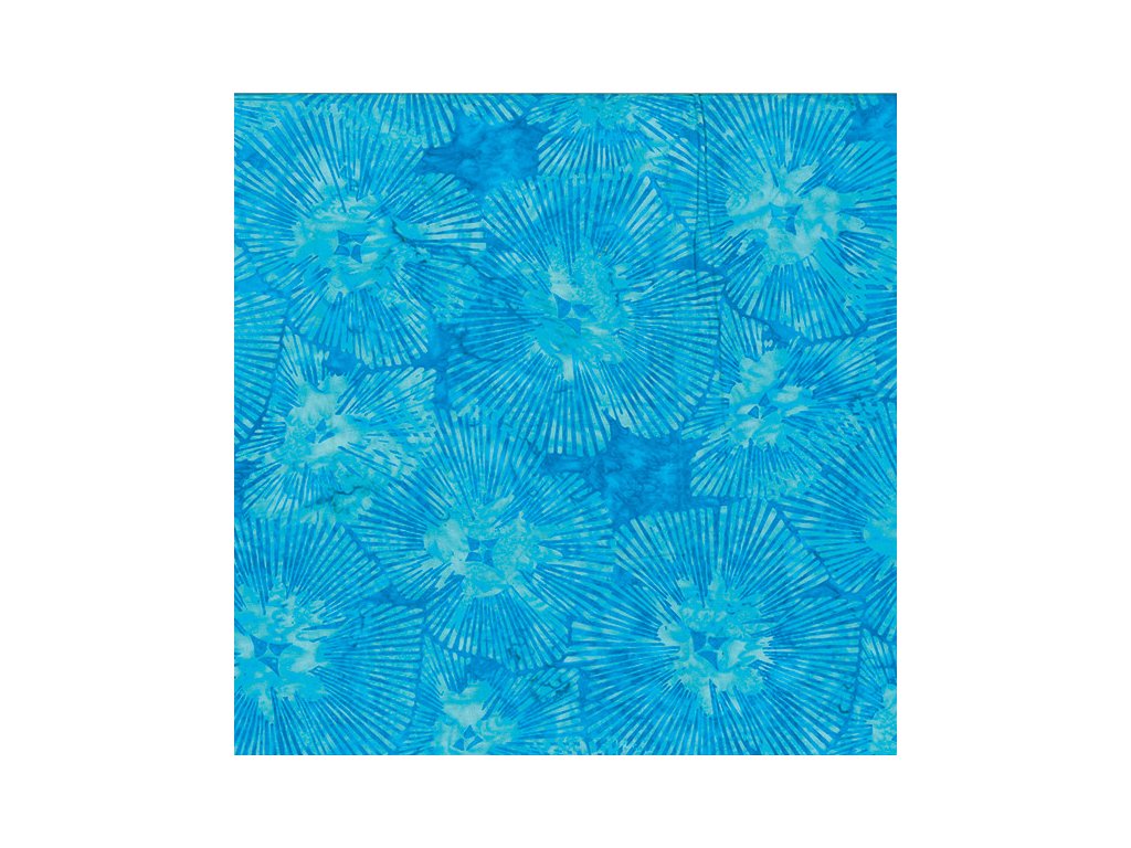 Hoffman 3365-701 bali batika modrá bavlněná látka patchwork