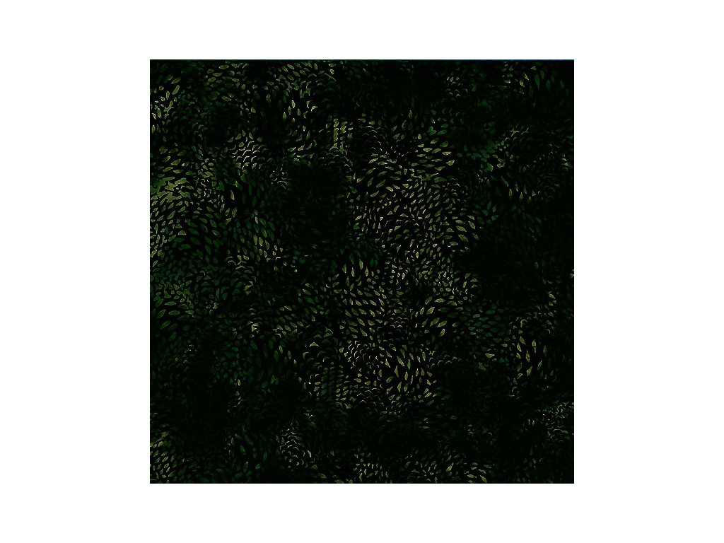 Hoffman 3366-810 bali batika zelená bavlněná látka patchwork