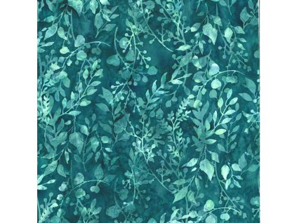 Hoffman 3372-811 bali batika zelená bavlněná látka patchwork
