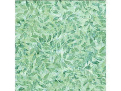 Hoffman 3374-807 bali batika zelená bavlněná látka patchwork