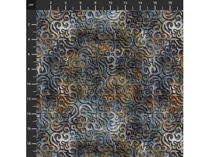 Stof 6202-250 Steampunk adventures vícebarevná bavlněná látka patchwork