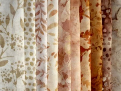 Hoffman balíček Podzim jemný II bali batika bavlněná látka patchwork