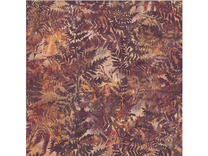 Hoffman 3375-304 bali batika hnědá bavlněná látka