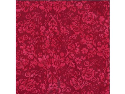 Hoffman 3375-403 bali batika červená bavlněná látka