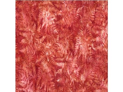 Hoffman 3375-407 bali batika červená bavlněná látka