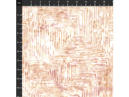 Hoffman 3378-313 bali batika hnědá bavlněná látka