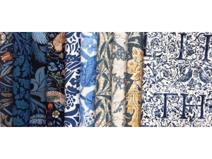 William Morris balíček Modrý II bavlněná látka
