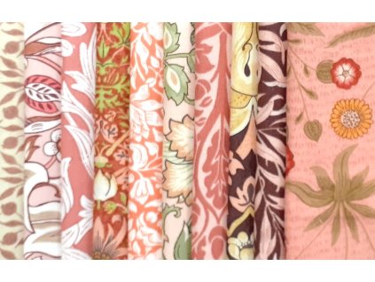 William Morris balíček Růžový bavlněná látka