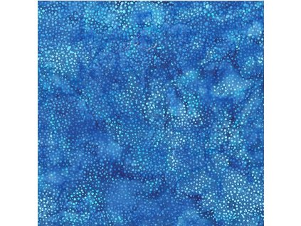 Hoffman 3019-260 bali batika puntík modrá bavlněná látka