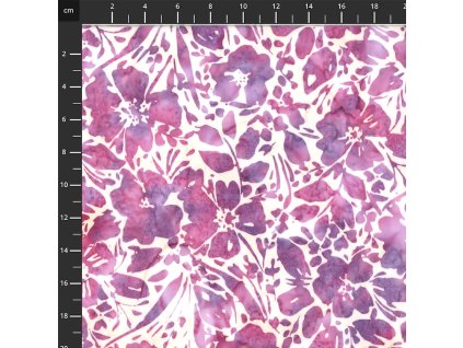 Hoffman 3381-508 bali batika vícebarevná bavlněná látka