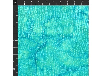Hoffman 3381-711 bali batika zelená bavlněná látka