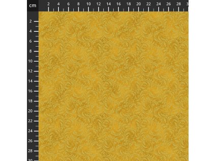 Hoffman 3298-200 Blooming Holidays vícebarevná vánoční zlatotisk bavlněná látka