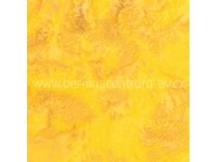 Hoffman 3018-149 bali batika žlutá bavlněná látka patchwork