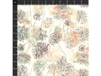 Hoffman 3383-302 bali batika hnědá bavlněná látka