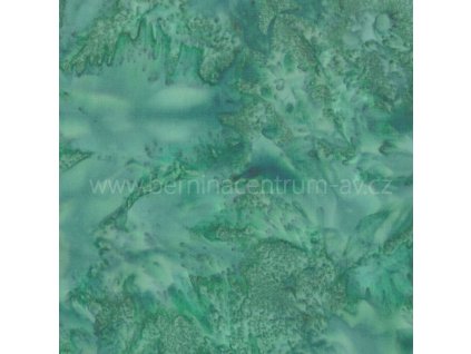 Hoffman 3018-418 bali batika zelená bavlněná látka patchwork