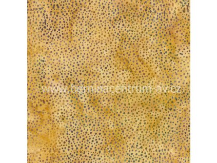 Hoffman 3019-018 bali batika puntík hnědá bavlněná látka patchwork