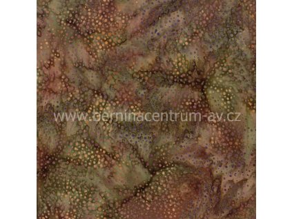 Hoffman 3019-021 bali batika puntík hnědá bavlněná látka patchwork