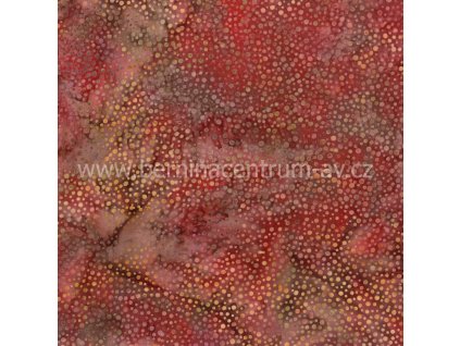 Hoffman 3019-068 bali batika puntík vícebarevná bavlněná látka patchwork