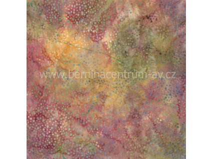 Hoffman 3019-027 bali batika puntík vícebarevná bavlněná látka patchwork