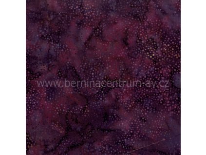 Hoffman 3019-033 bali batika puntík fialová bavlněná látka patchwork