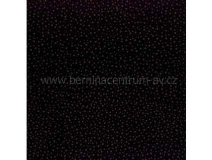 Hoffman 3019-041 bali batika puntík černá bavlněná látka patchwork