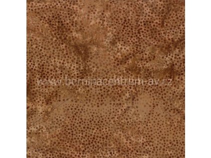 Hoffman 3019-002 bali batika puntík hnědá bavlněná látka patchwork
