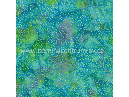 Hoffman 3019-015 bali batika puntík vícebarevná bavlněná látka patchwork