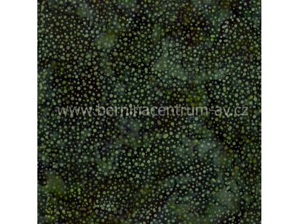 Hoffman 3019-037 bali batika puntík zelená bavlněná látka patchwork