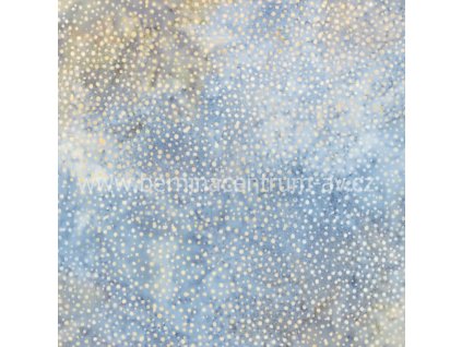 Hoffman 3019-038 bali batika puntík modrá bavlněná látka patchwork