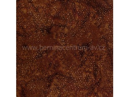 Hoffman 3019-064 bali batika puntík hnědá bavlněná látka patchwork