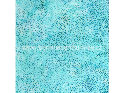 Hoffman 3019-008 bali batika puntík modrá bavlněná látka patchwork