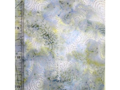 Hoffman 3345-619 bali batika potisk zelená bavlněná látka patchwork