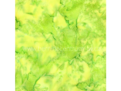 Hoffman 3018-364 bali batika zelená bavlněná látka patchwork