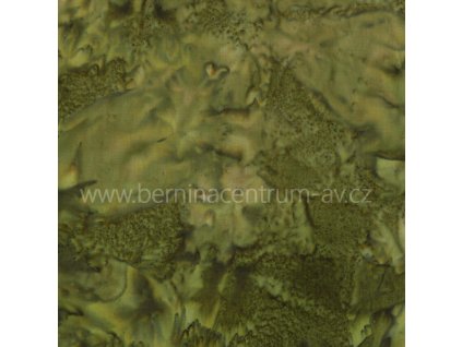 Hoffman 3018-202 bali batika zelená bavlněná látka patchwork