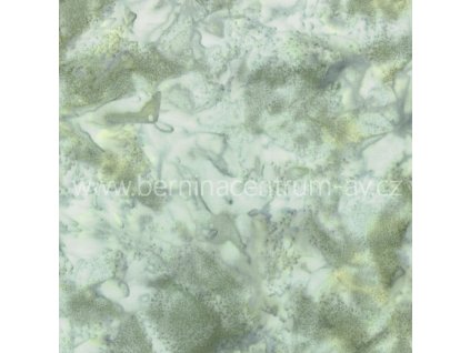 Hoffman 3018-077 bali batika zelená bavlněná látka patchwork