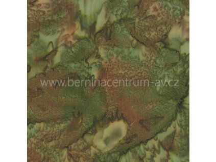 Hoffman 3018-279 bali batika zelená bavlněná látka patchwork