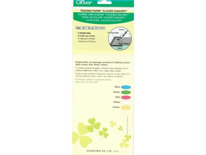 Clover Barevné kopírovací papíry na látku 30x25cm, 5 kusů